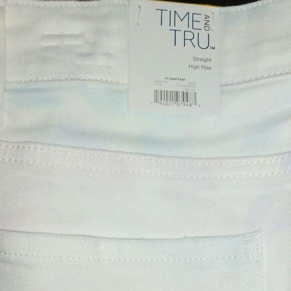 Women's High Rise Straight Crop Jean Pants Size 14 - Picture 7 of 7